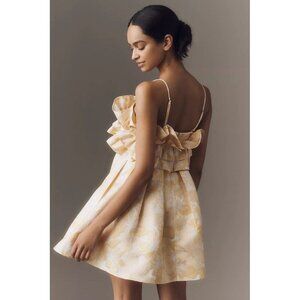 NWT Size M - Anthropologie Aureta Strapless Ruffle Mini Dress (Missing Straps)